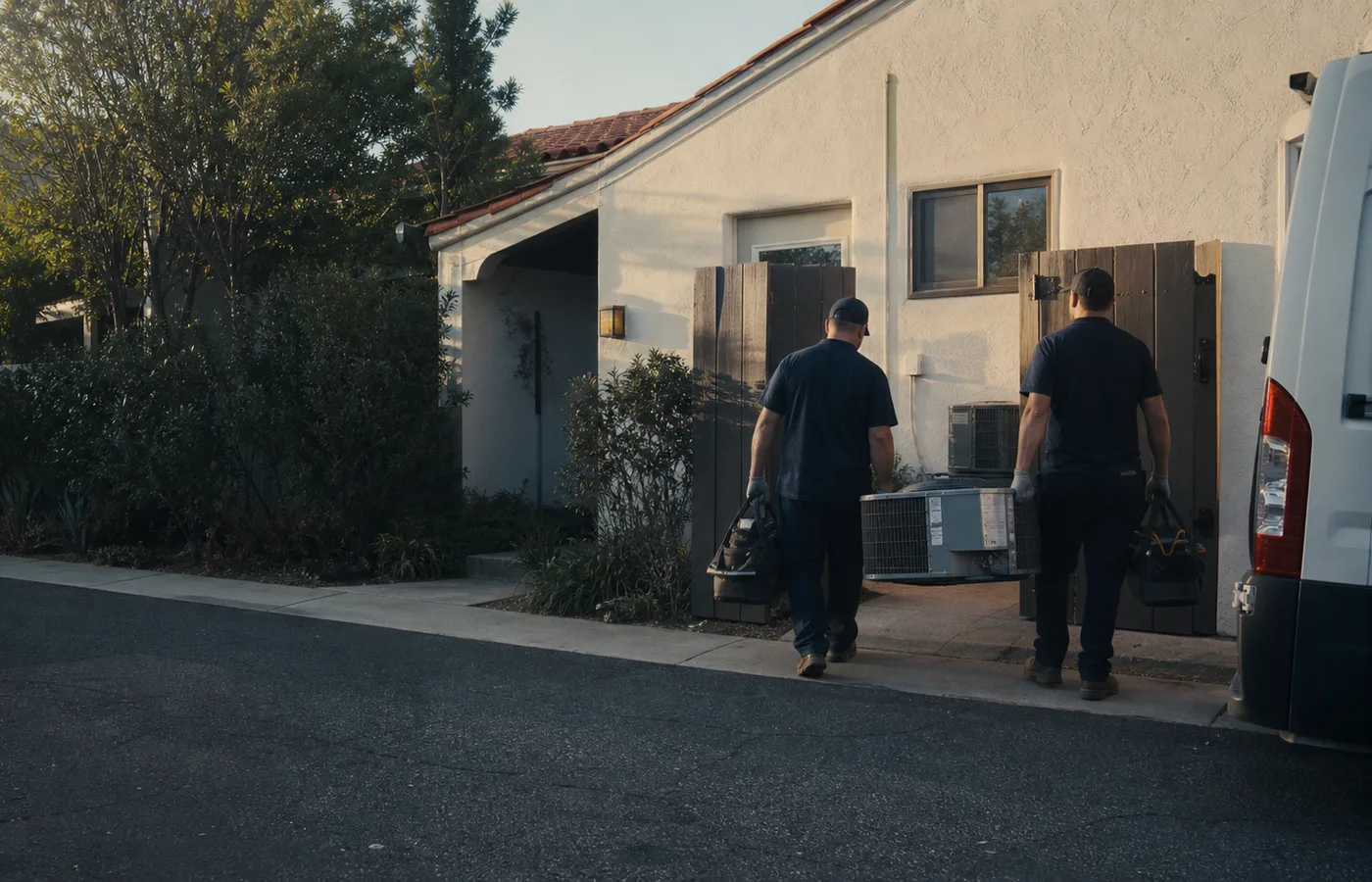 Rewiring equipment access in a Los Angeles home